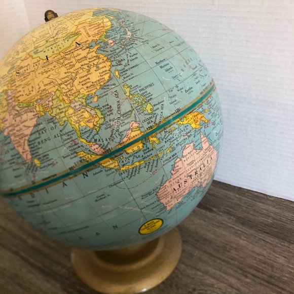Vtg George F Cram 9 Inch Terrestrial Globe - Picture 7 of 14